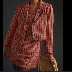 Maeve Pink and Black Mini Dress Set